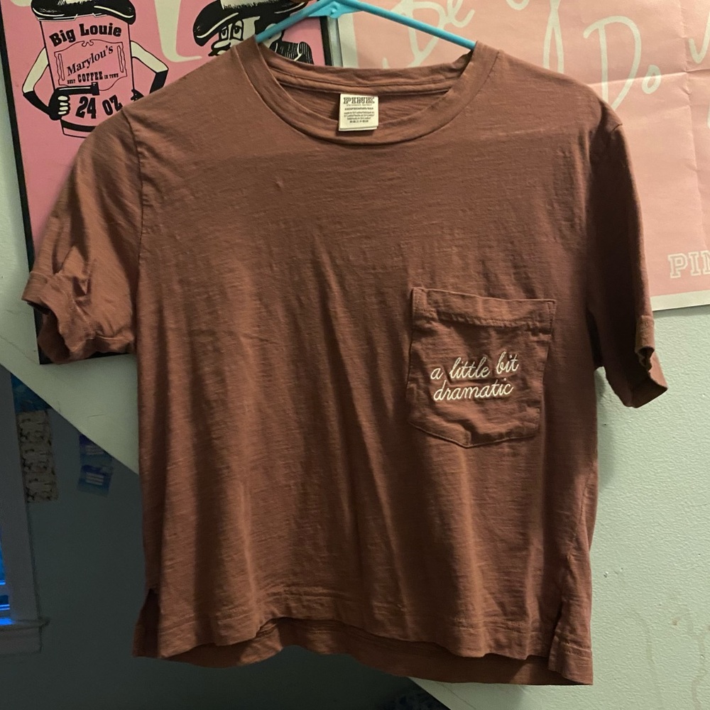 VS PINK Cropped Boyfriend Short Sleeve